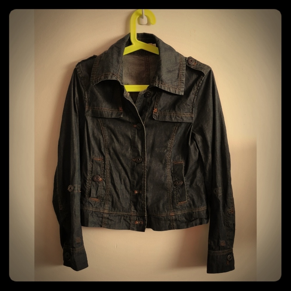 Sandwich denim jacket